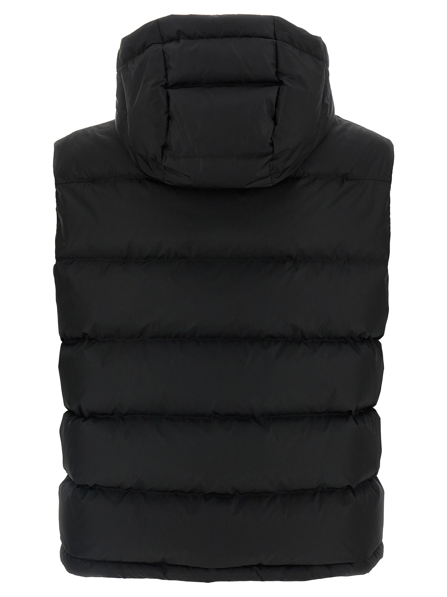 Hooded Vest by Valentino Garavani for men in polyamide black & signature features an on trend silhouette, showcasing a sophisticated hooded high-neck neckline and premium hooded & insulated for a truly on trend finish.