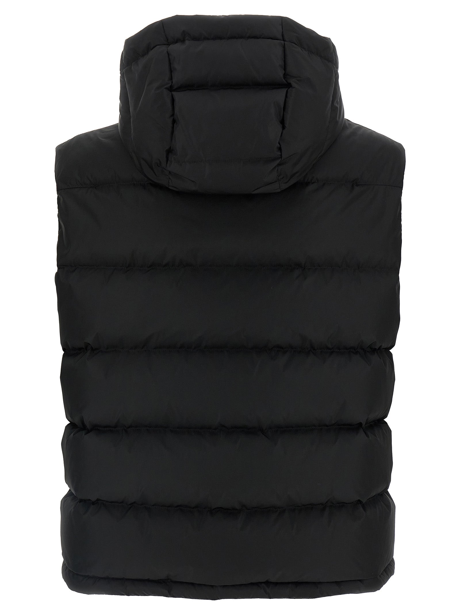 Hooded Vest by Valentino Garavani for men in polyamide black & signature features an on trend silhouette, showcasing a sophisticated hooded high-neck neckline and premium hooded & insulated for a truly on trend finish.