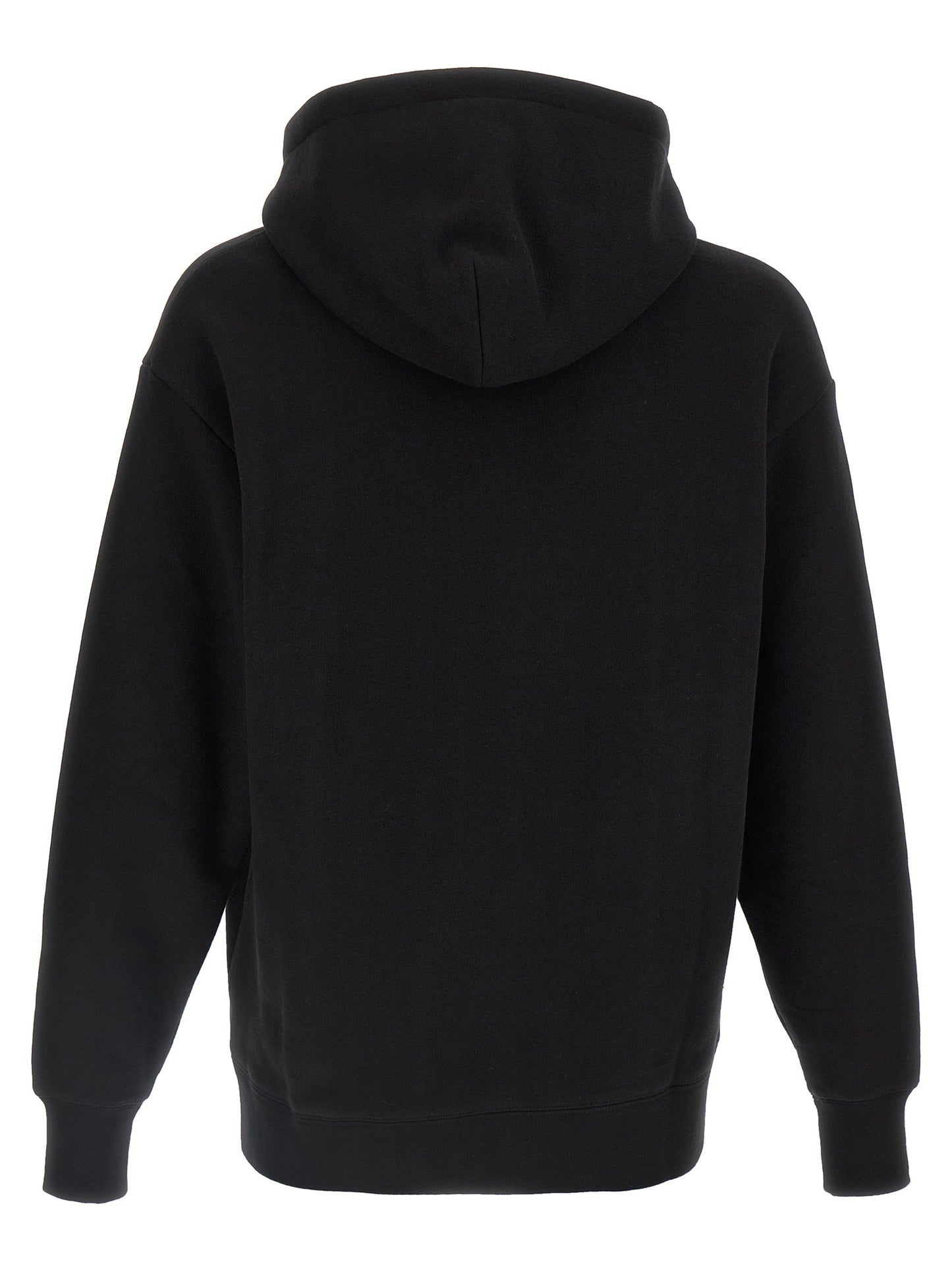 Sweatshirt Hoodie by Valentino Garavani for men in cotton black features an avant-garde silhouette, showcasing a sophisticated hooded neckline and detail for a truly avant-garde finish.
