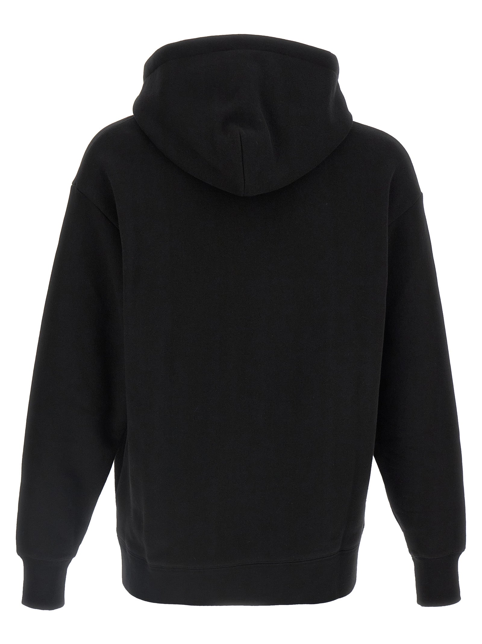 Sweatshirt Hoodie by Valentino Garavani for men in cotton black features an avant-garde silhouette, showcasing a sophisticated hooded neckline and detail for a truly avant-garde finish.