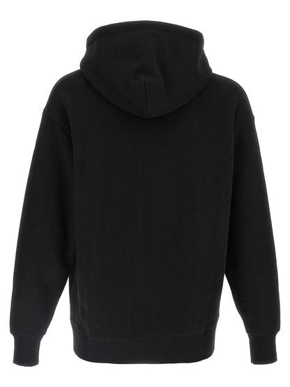 Sweatshirt Hoodie by Valentino Garavani for men in cotton black features an avant-garde silhouette, showcasing a sophisticated hooded neckline and detail for a truly avant-garde finish.