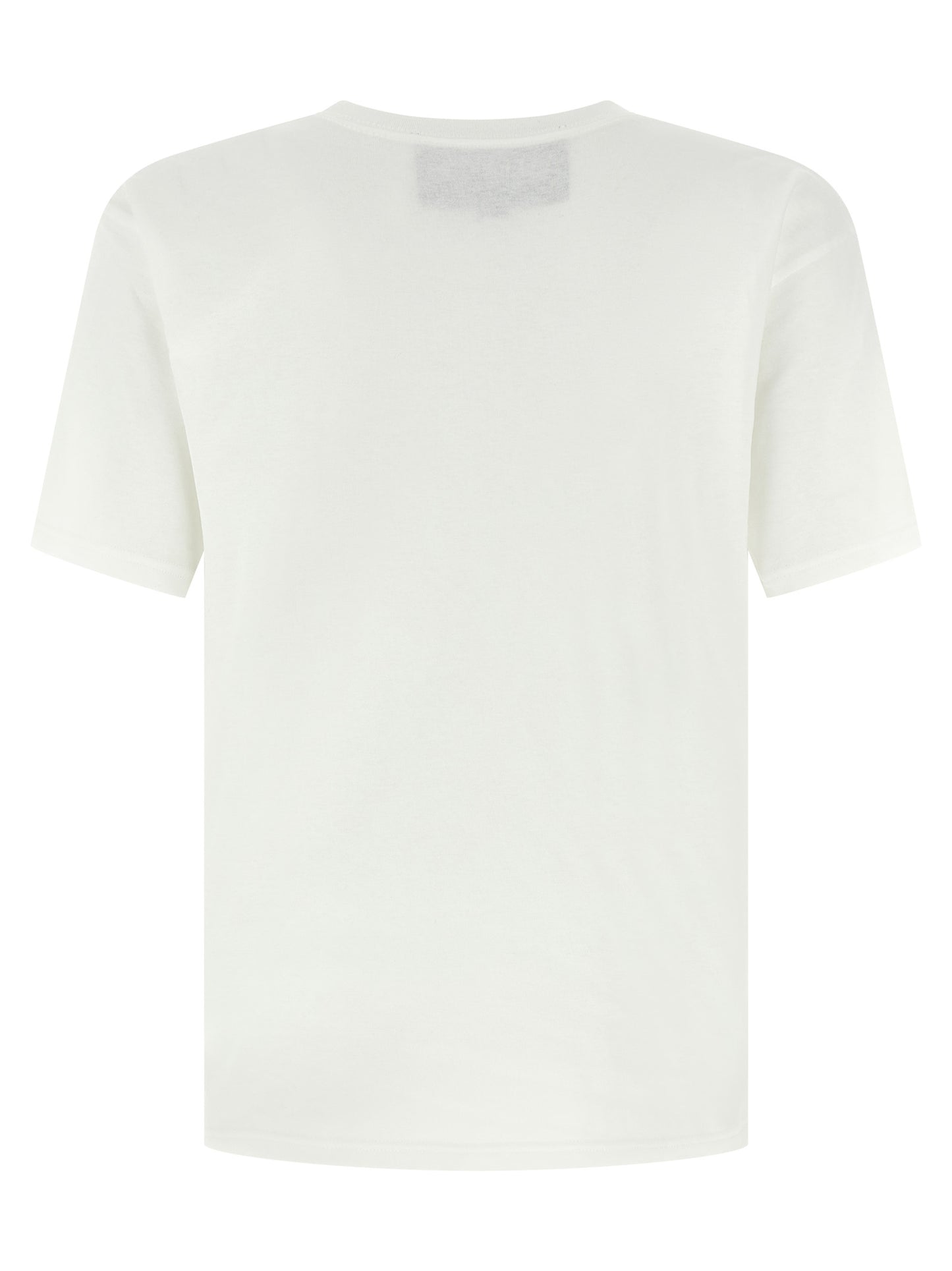 T-Shirt by Valentino Garavani for men in cotton white & print showcases a fashionable silhouette, elegantly detailed with a fashionable and crew neckline for a sophisticated, high-fashion look.