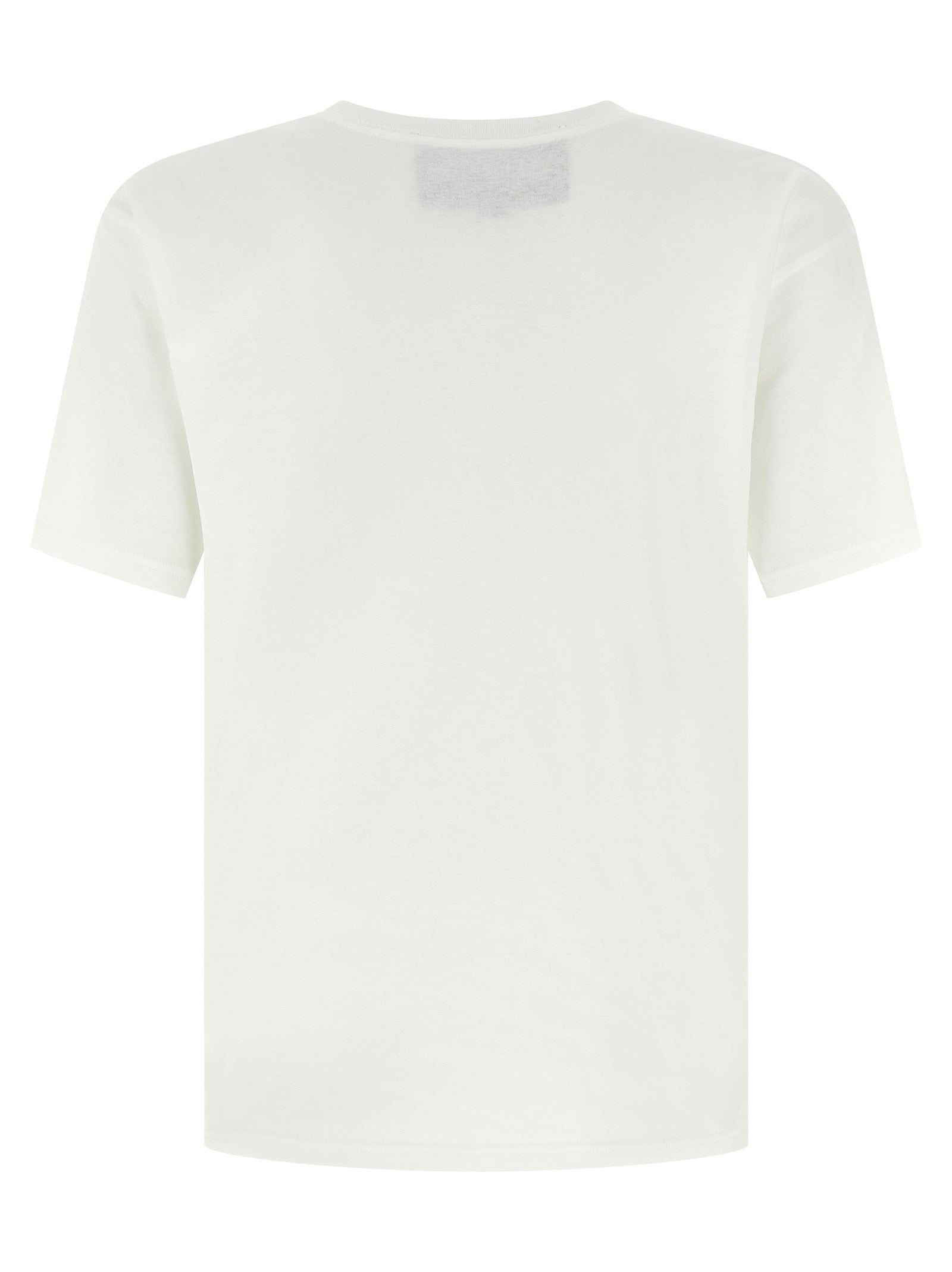 T-Shirt by Valentino Garavani for men in cotton white & print showcases a fashionable silhouette, elegantly detailed with a fashionable and crew neckline for a sophisticated, high-fashion look.