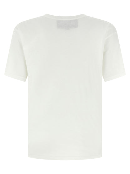 T-Shirt by Valentino Garavani for men in cotton white & print showcases a fashionable silhouette, elegantly detailed with a fashionable and crew neckline for a sophisticated, high-fashion look.