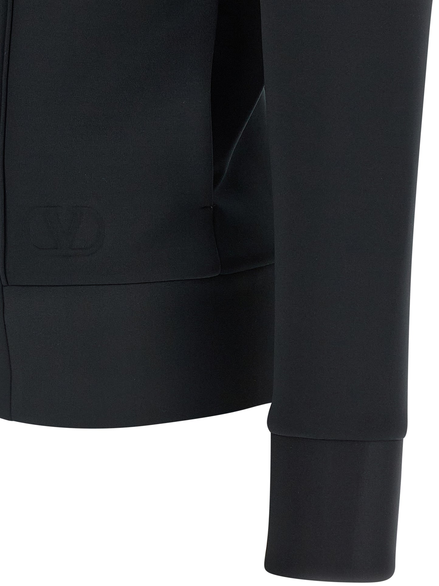 Sweatshirt Hoodie by Valentino Garavani for men in stretch polyester black & signature features a edgy silhouette, detailed with a edgy and for a refined finish.