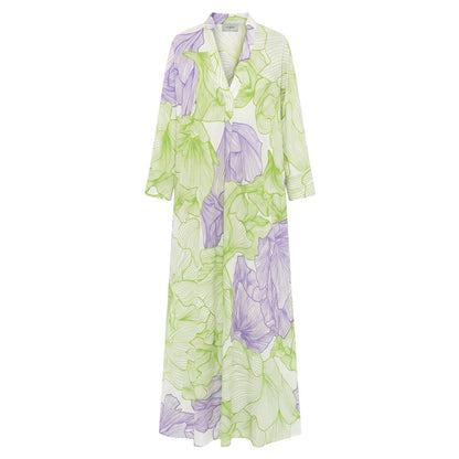 Malo Green Cotton Women Dress