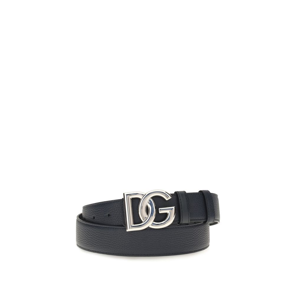 Belt by Dolce & Gabbana for men in bos taurus calf leather black, natural & palladium features an artisanal finish, elegantly showcasing the signature style and artisanal craftsmanship of the Bos Taurus Calf Leather Belt design.
