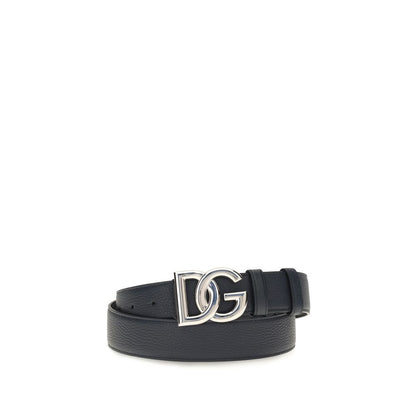 Belt by Dolce & Gabbana for men in bos taurus calf leather black, natural & palladium features an artisanal finish, elegantly showcasing the signature style and artisanal craftsmanship of the Bos Taurus Calf Leather Belt design.