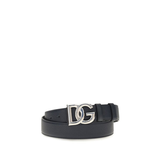 Belt by Dolce & Gabbana for men in bos taurus calf leather black, natural & palladium features an artisanal finish, elegantly showcasing the signature style and artisanal craftsmanship of the Bos Taurus Calf Leather Belt design.
