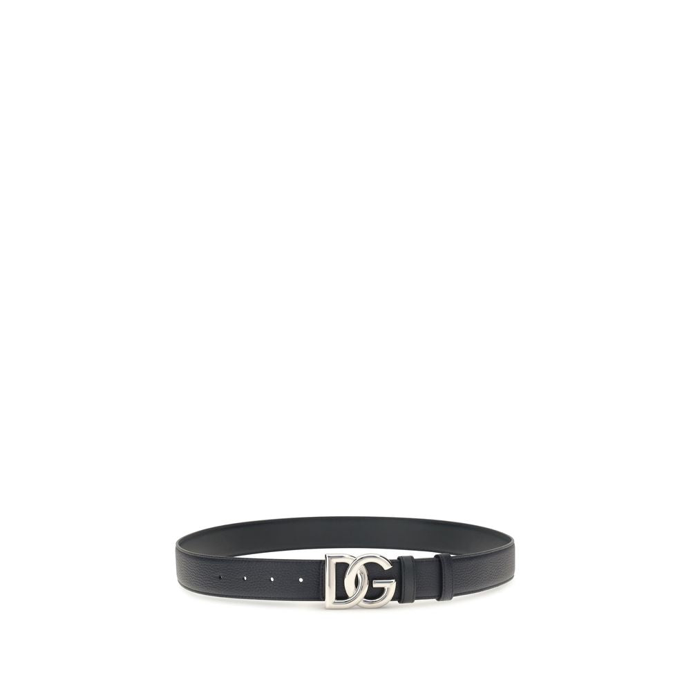 Belt by Dolce & Gabbana for men in bos taurus calf leather black, natural & palladium features an artisanal silhouette, showcasing the artisanal craftsmanship of the Bos Taurus Calf Leather Belt collection for a artisanal finish.