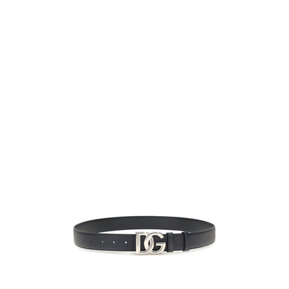 Belt by Dolce & Gabbana for men in bos taurus calf leather black, natural & palladium features an artisanal silhouette, showcasing the artisanal craftsmanship of the Bos Taurus Calf Leather Belt collection for a artisanal finish.