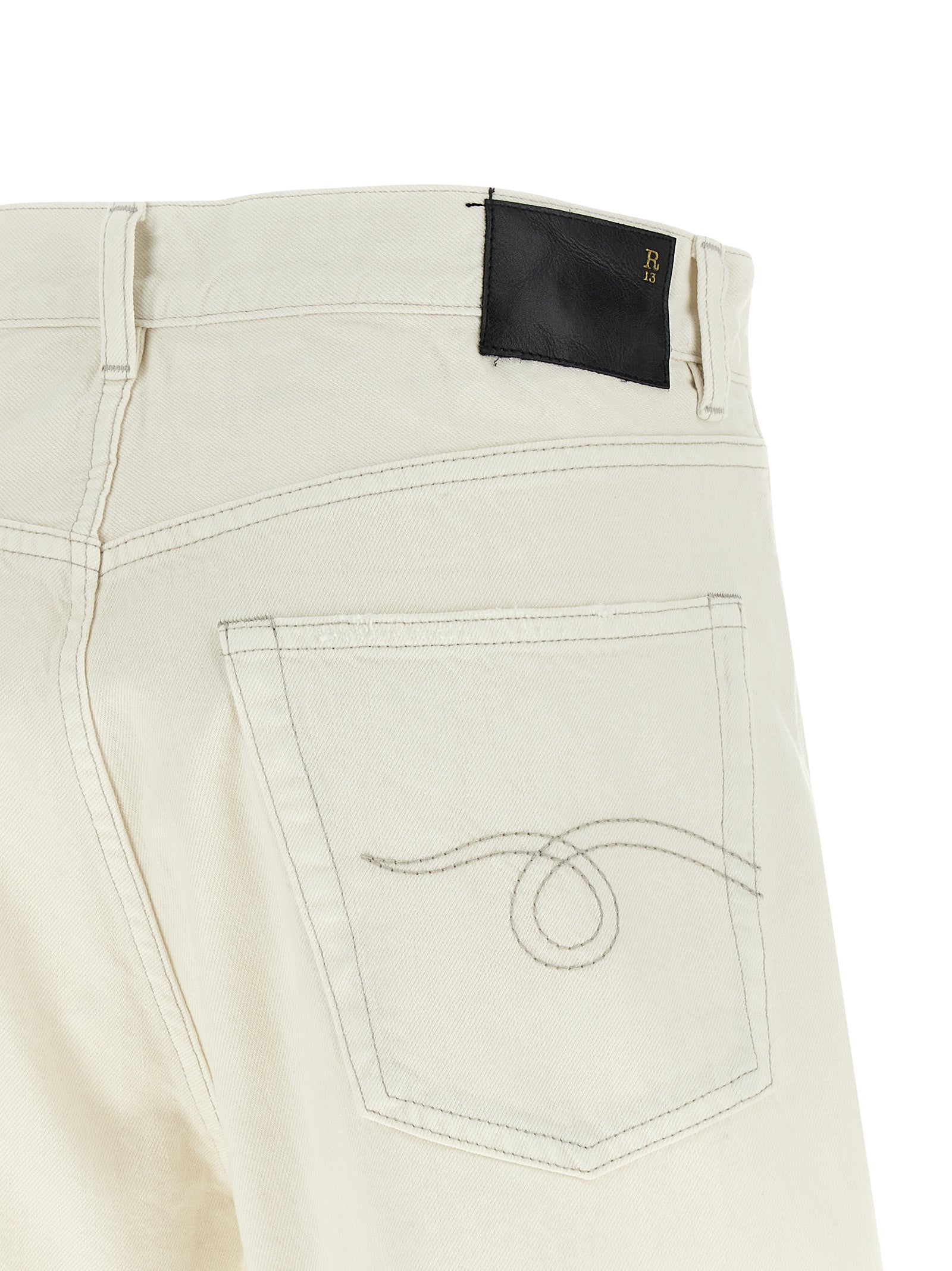Denim Shorts by R13 for women in denim cotton white features an unrivaled comfort and short with an unrivaled comfort .