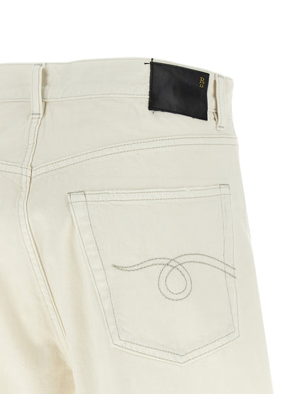 Denim Shorts by R13 for women in denim cotton white features an unrivaled comfort and short with an unrivaled comfort .