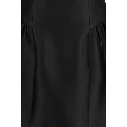 Self-Portrait Black Polyester Casual Dress