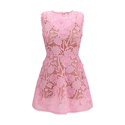Dress by Self-Portrait for women in polyester multicolor, patterned & floral presents a sinuous silhouette, showcasing a sophisticated and sleeveless detailed with a sinuous short mini for a refined finish.