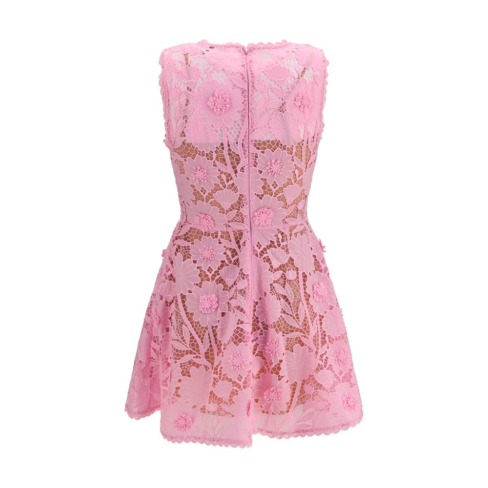 Dress by Self-Portrait for women in polyester multicolor, patterned & floral features an magnificent silhouette, artfully detailed with a magnificent and that flows into an magnificent short mini.