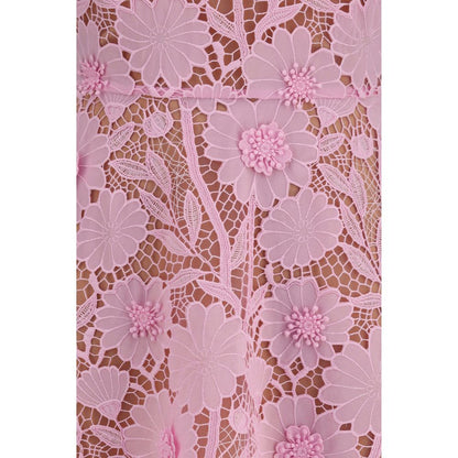 Dress by Self-Portrait for women in polyester multicolor, patterned & floral features an cute silhouette, detailed with a and that elegantly flows into a cute short mini.