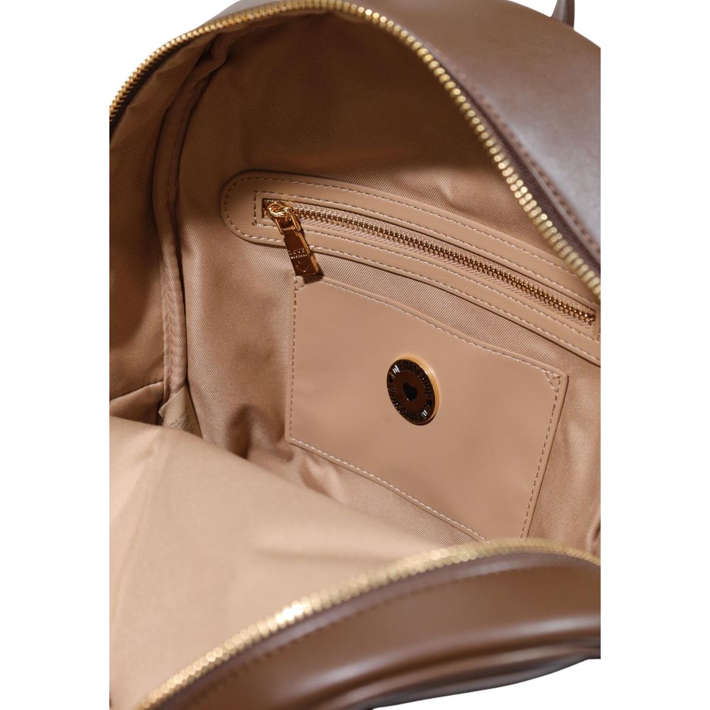 Large Quilted Backpack by Love Moschino for women in polyethylene & polyurethane brown & patterned features a stately Polyethylene & Polyurethane Large Quilted Backpack design, showcasing a secure zipper, ample , and versatile backpack-strap & adjustable-strap for a stately finish.