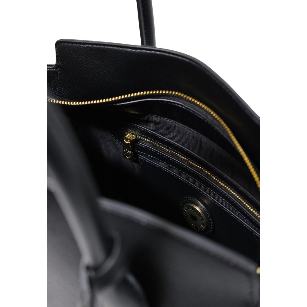 Large Handbag by Love Moschino for women in polyethylene & polyurethane black, gold & monogram features a exquisite silhouette, showcasing a secure buckle and exquisite with versatile handle for a exquisite finish.