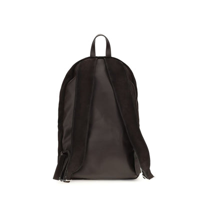 Backpack by Santoni for men in bos taurus calf suede leather brown & signature features a effortlessly chic Bos Taurus Calf Suede Leather Backpack design, showcasing a secure zipper, ample , and versatile handle, backpack-strap & adjustable-strap for a effortlessly chic finish.