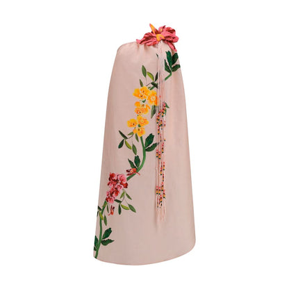 FARM RIO Multicolor Linen Cocktail Dress