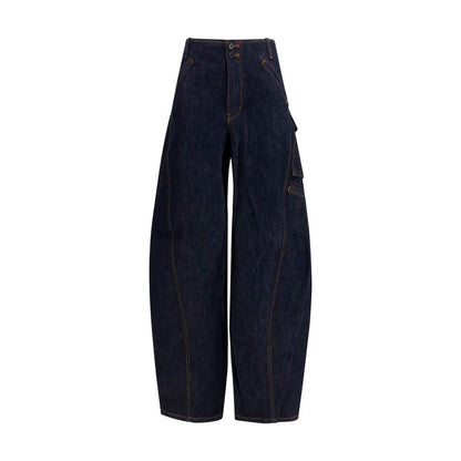 Cargo Pants by Self-Portrait for women in denim cotton blue features an stylish relaxed-fit & regular-fit with a long and , expertly finished with stylish utility detailing.