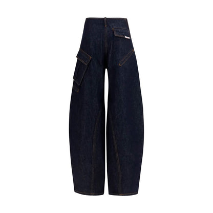 Cargo Pants by Self-Portrait for women in denim cotton blue features an smart casual relaxed-fit & regular-fit and long, expertly tailored with a and smart casual utilitarian details for a sophisticated look.