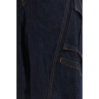 Cargo Pants by Self-Portrait for women in denim cotton blue features a architectural relaxed-fit & regular-fit with a architectural long and architectural .