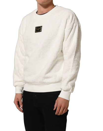 Dolce & Gabbana Men's Regular Fit Cotton Sweatshirt - White