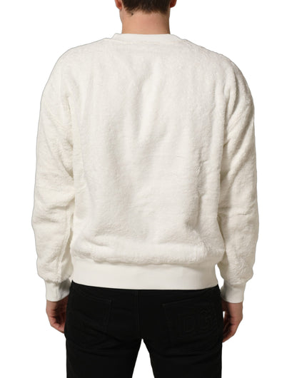 Dolce & Gabbana Men's Regular Fit Cotton Sweatshirt - White