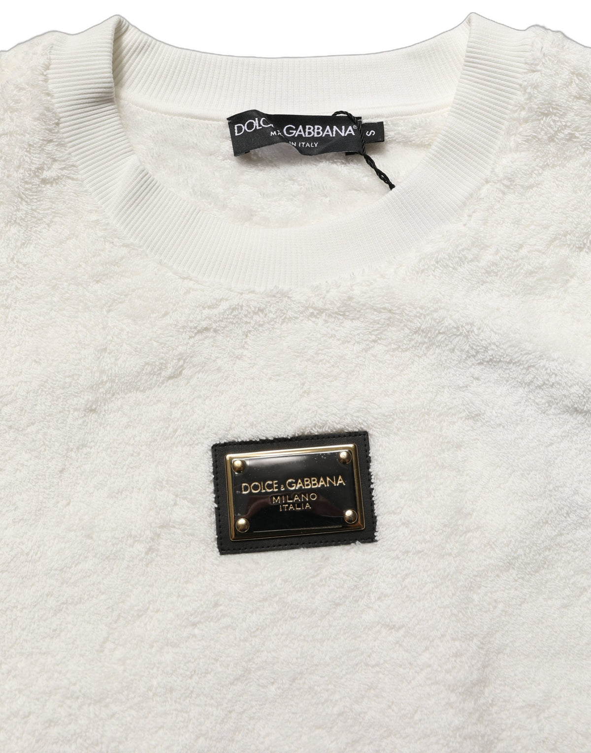 Dolce & Gabbana Men's Regular Fit Cotton Sweatshirt - White