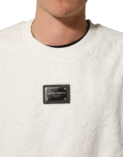Dolce & Gabbana Men's Regular Fit Cotton Sweatshirt - White