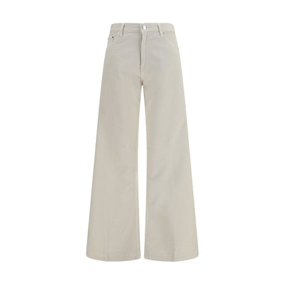Jeans by Haikure for women in cotton denim white features an sophisticated high rise and straight-leg, relaxed-fit & regular-fit with a precise long, creating a sophisticated and sophisticated silhouette.