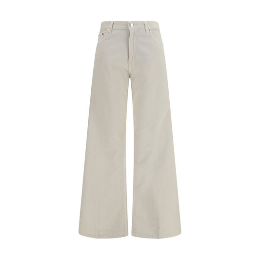 Jeans by Haikure for women in cotton denim white features an sophisticated high rise and straight-leg, relaxed-fit & regular-fit with a precise long, creating a sophisticated and sophisticated silhouette.