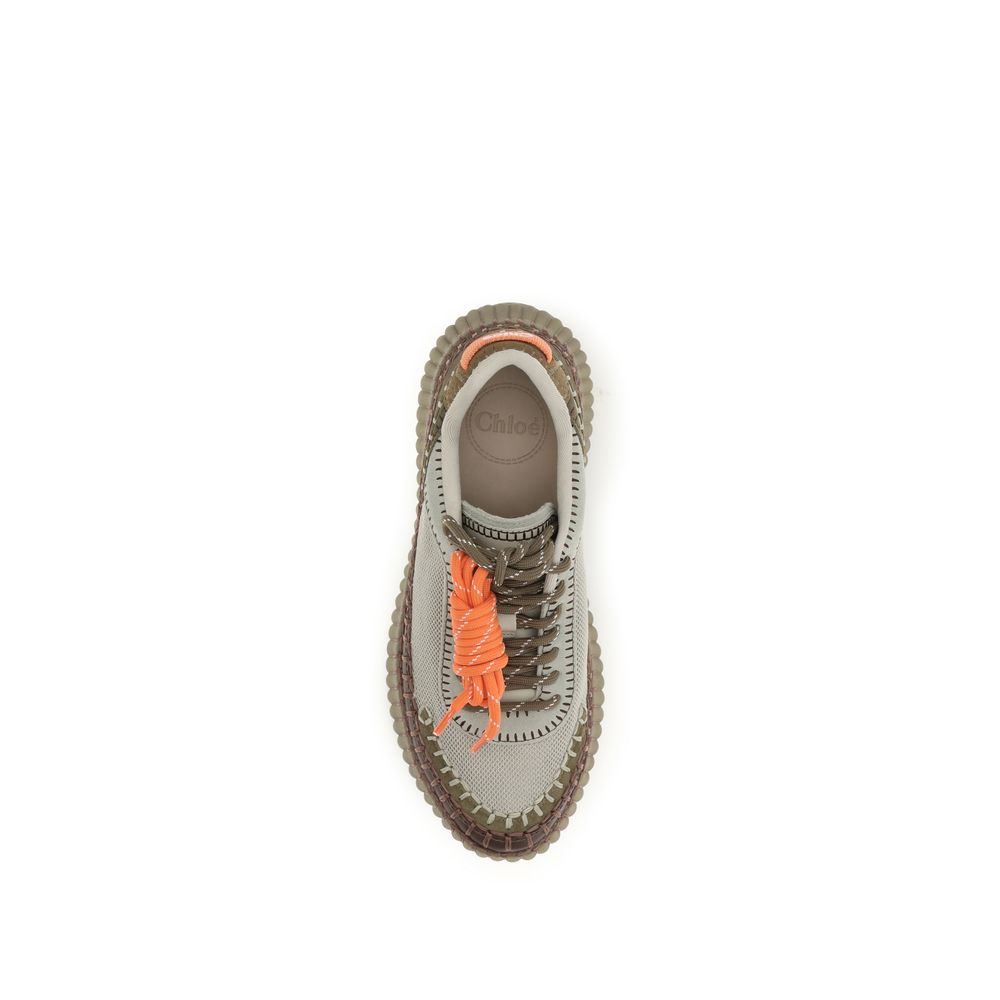 Athletic Sneakers Chloé women tu polyurethane & suede calfskin leather bicolour featuring a avant-garde Women's Athletic TU Polyurethane & Suede Calfskin Leather Sneakers design with a avant-garde athletic style for a refined finish.