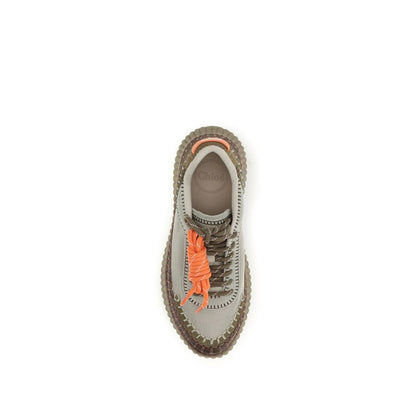 Athletic Sneakers Chloé women tu polyurethane & suede calfskin leather bicolour featuring a avant-garde Women's Athletic TU Polyurethane & Suede Calfskin Leather Sneakers design with a avant-garde athletic style for a refined finish.