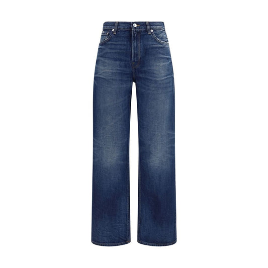 Jeans by Haikure for women in denim cotton blue features a refined silhouette with a refined regular-fit, defined by a and a refined long for a refined finish.