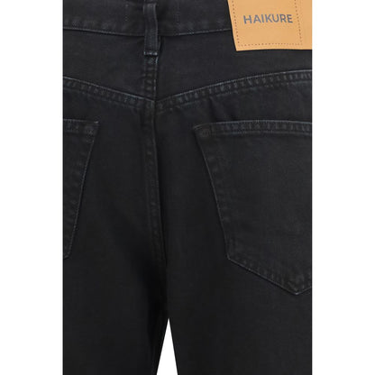 Jeans by Haikure for women in denim cotton black features a refined silhouette with a refined straight-leg & regular-fit, defined by a and a refined long for a refined finish.