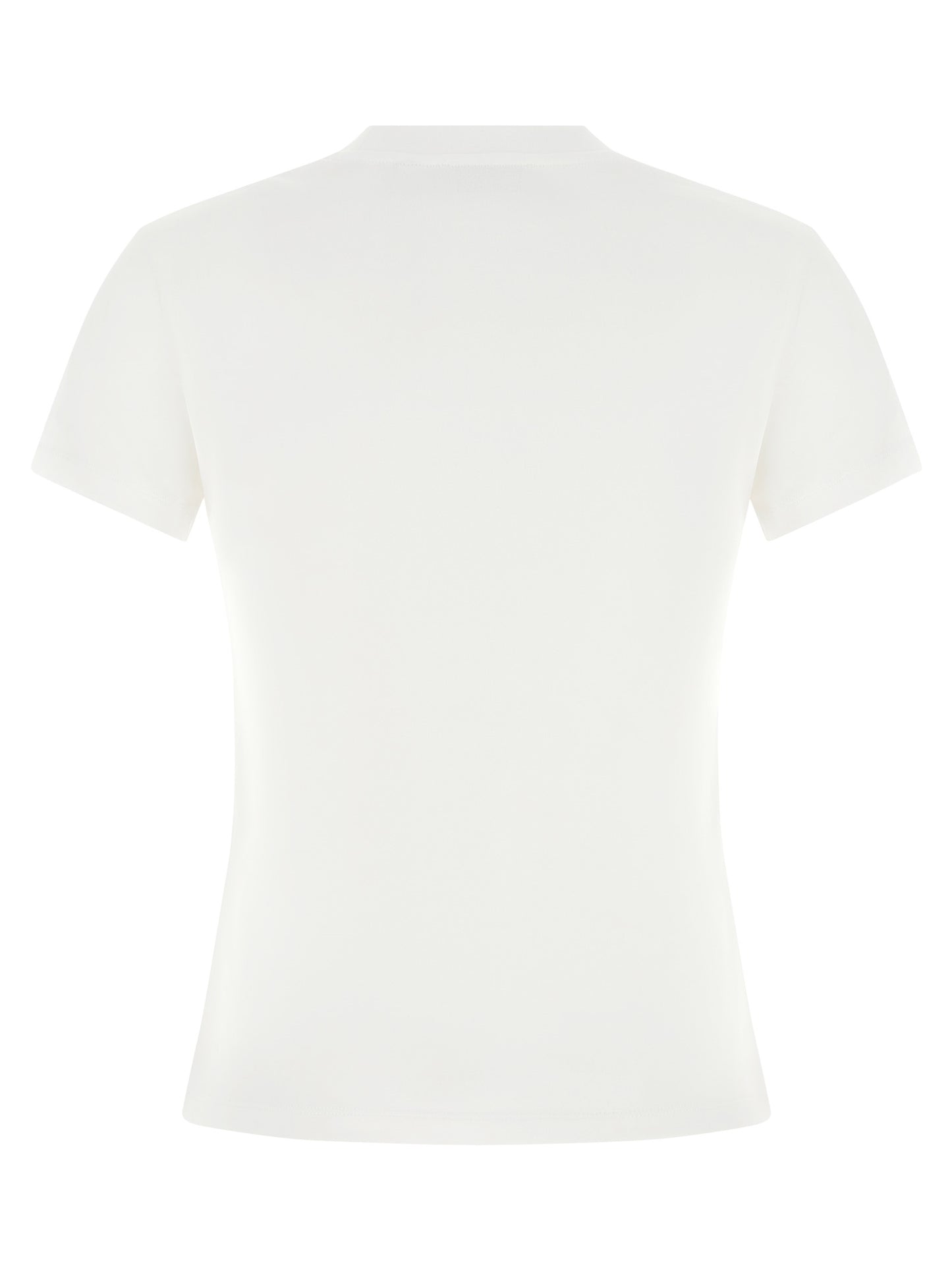 T-Shirt by Off-White for women in cotton white features an edgy silhouette, meticulously detailed with a sophisticated and crew neckline for a truly edgy finish.