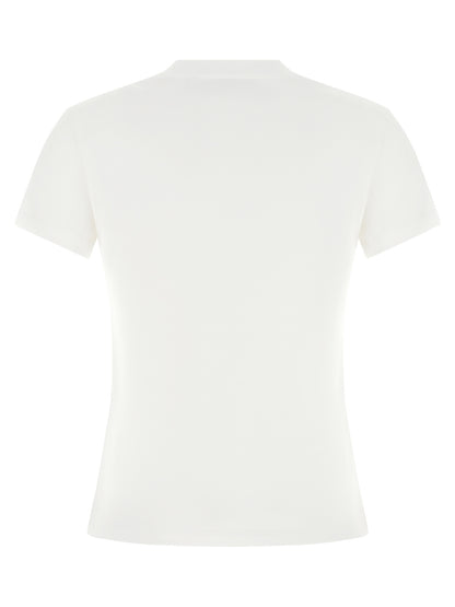 T-Shirt by Off-White for women in cotton white features an edgy silhouette, meticulously detailed with a sophisticated and crew neckline for a truly edgy finish.