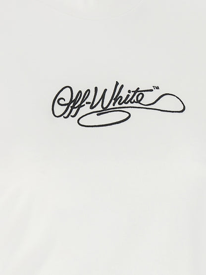 T-Shirt by Off-White for women in cotton white showcases a chic silhouette, artfully detailed with a chic and for a chic finish.