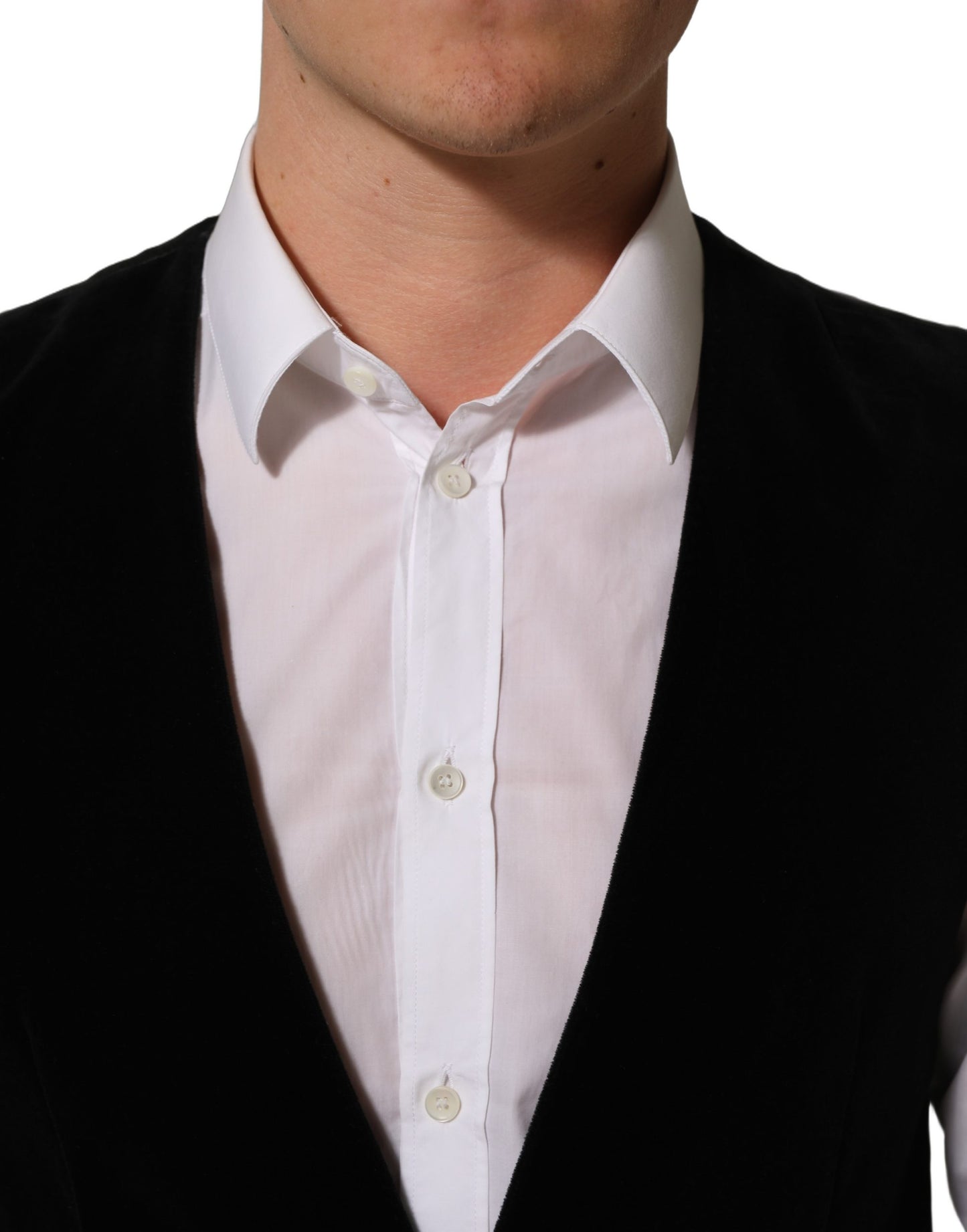 Dolce & Gabbana Black Wool Blend Waistcoat Formal Dress Vest