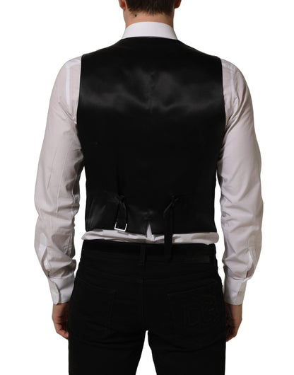 Dolce & Gabbana Men's Silk Virgin Wool Cotton & Polyester Vest - Black
