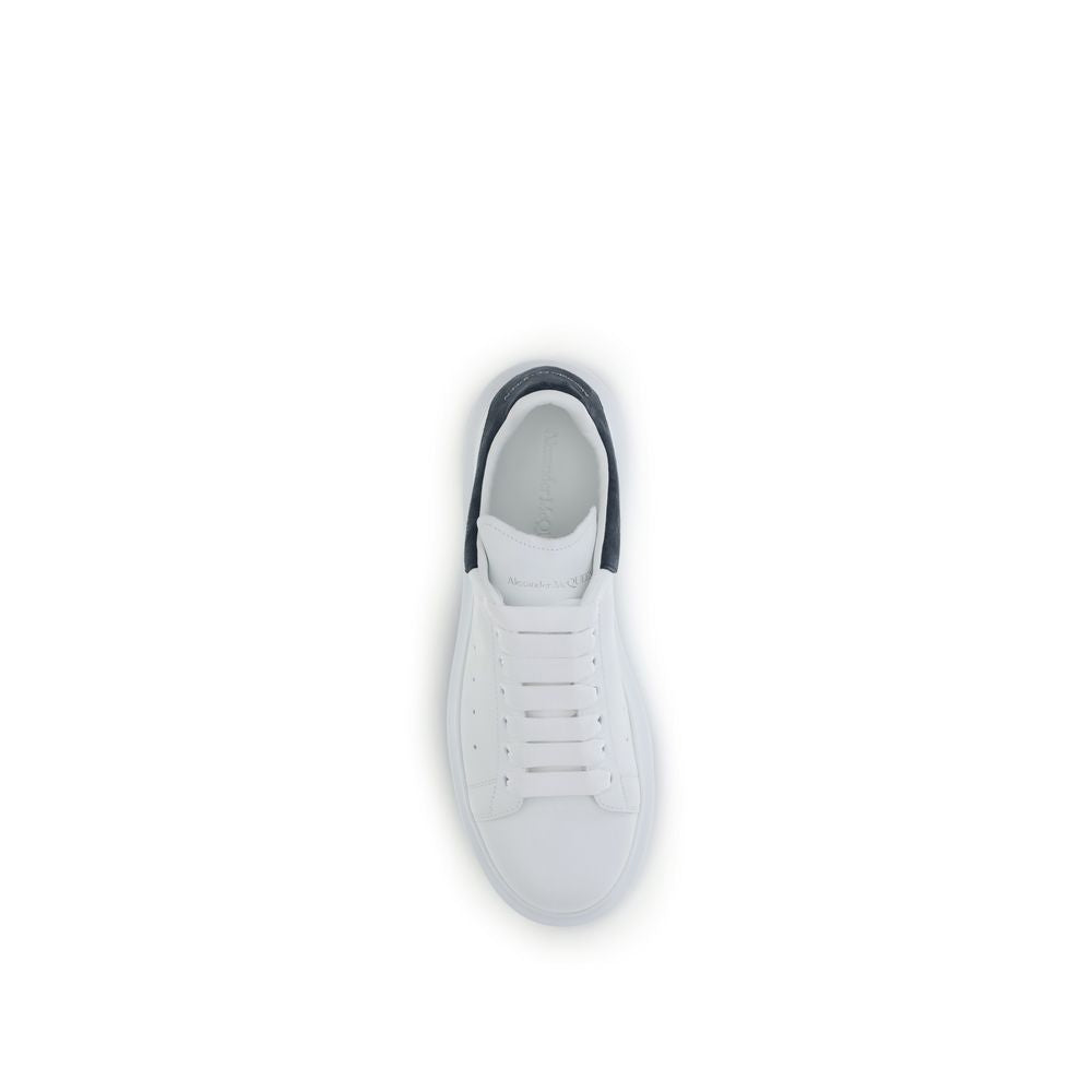 Sneakers by Alexander McQueen for men in calfskin leather white & signature presents a sumptuous silhouette, artfully capturing the essence of the Men's Chunky Calfskin Leather Sneakers with its sumptuous chunky style design.