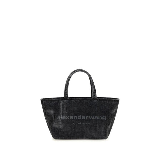 Small Crossbody Tote Shoulder Bag by Alexander Wang for women in cotton canvas & crystal gray features a effortless sophistication silhouette, secured by a with ample and versatile crossbody-strap, shoulder-strap, handle, adjustable-strap & detachable-strap for a effortless sophistication finish.