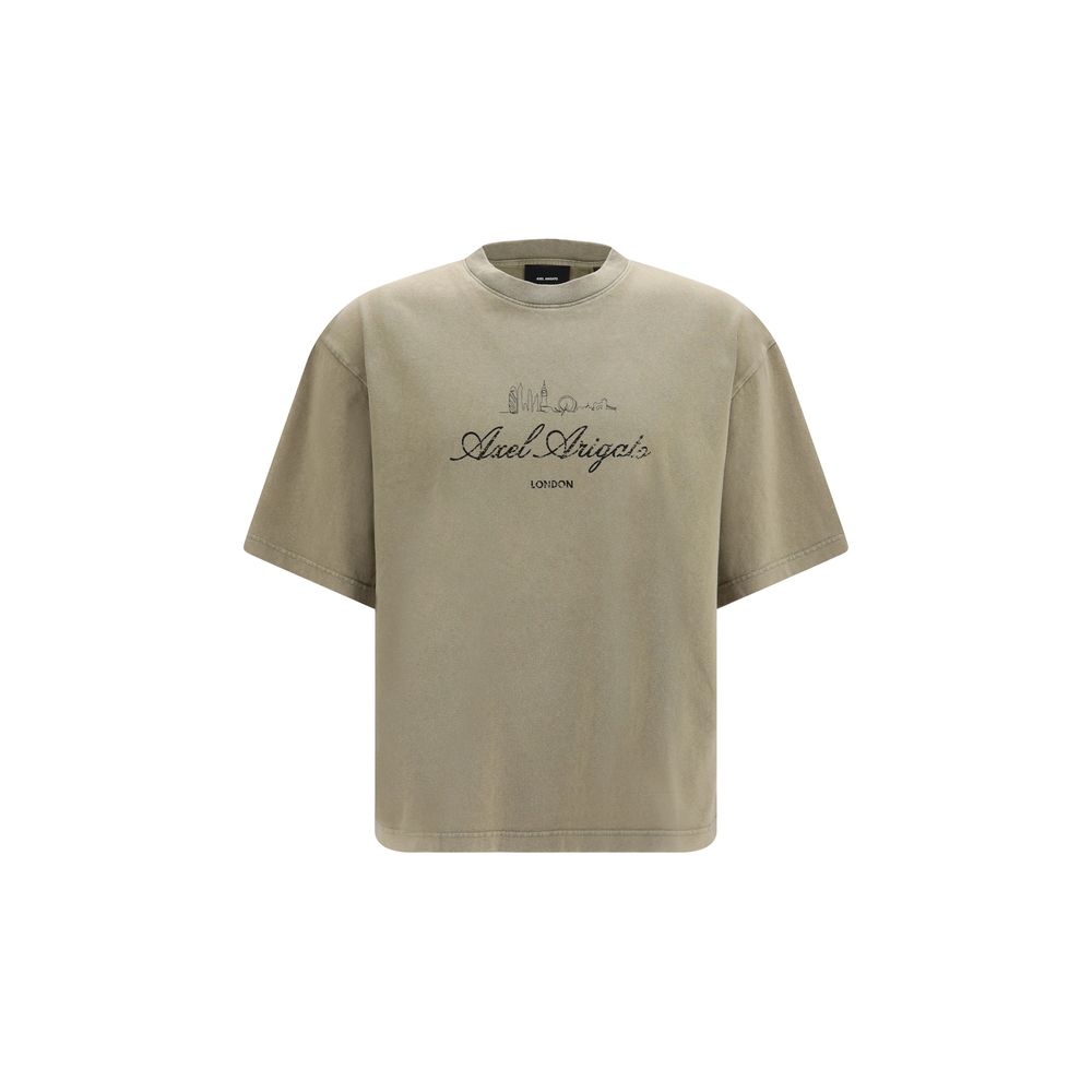 T-Shirt by Axel Arigato for men in organic cotton bicolour & print showcases a unassuming silhouette, artfully detailed with a refined and unassuming for a sophisticated, contemporary look.