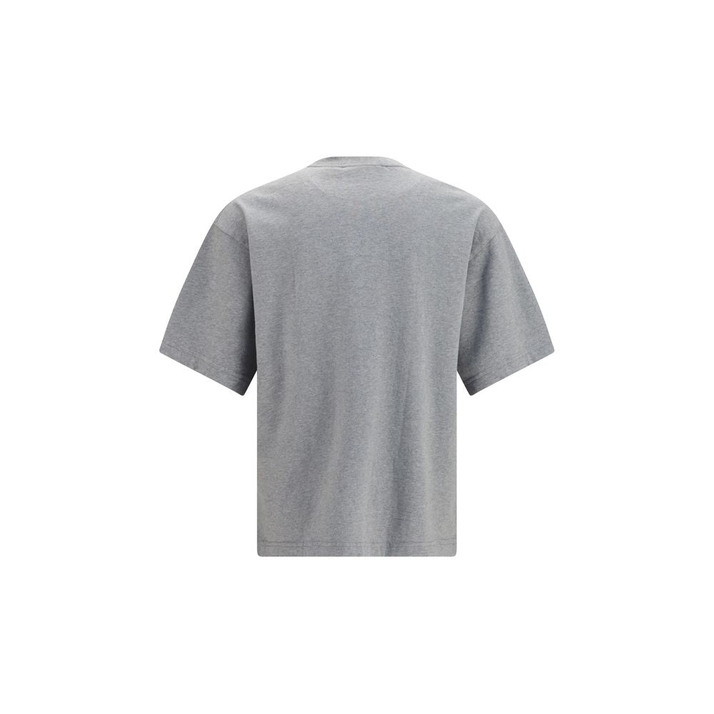 T-Shirt by Axel Arigato for men in organic cotton gray showcases a chic silhouette, artfully detailed with a chic and for a chic finish.