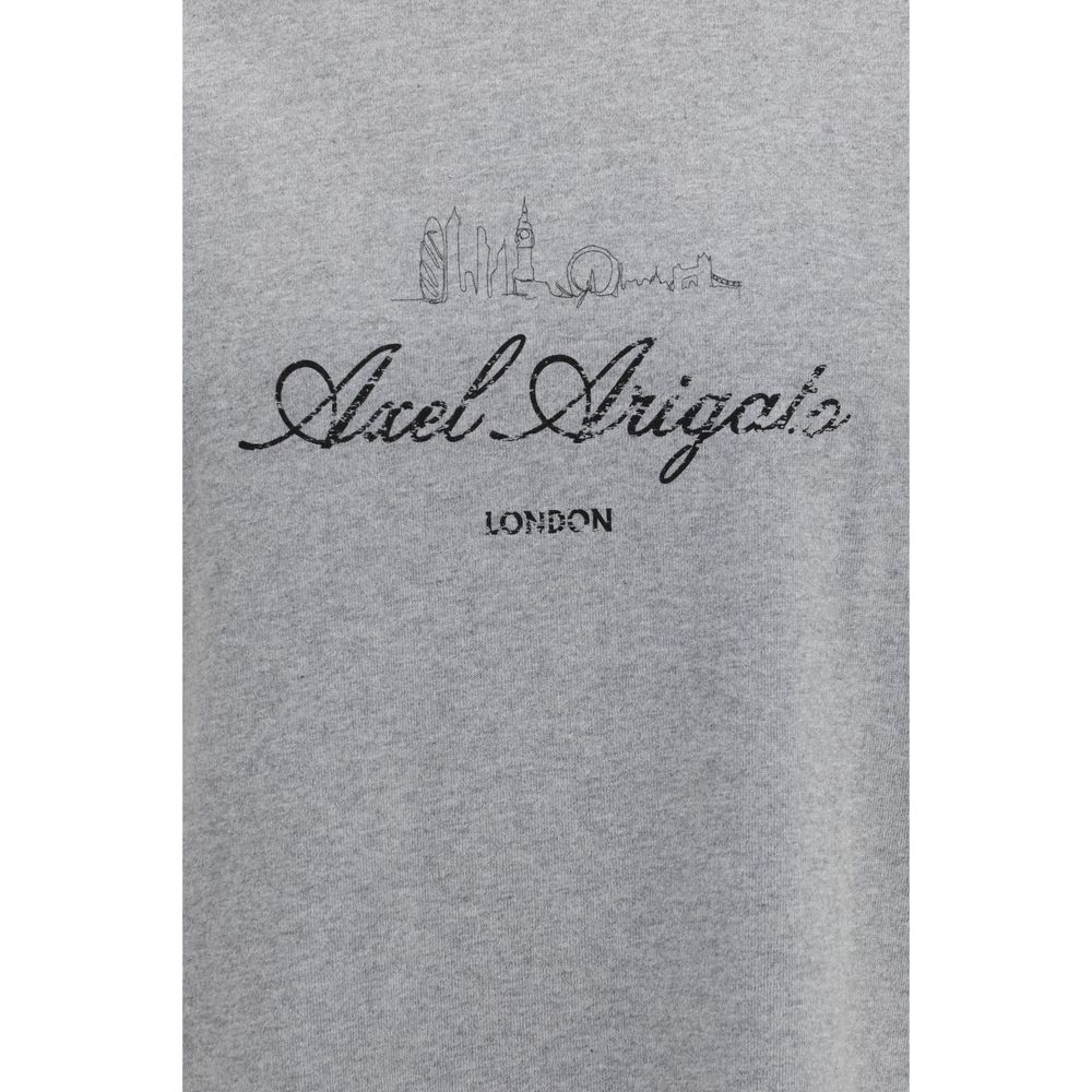 T-Shirt by Axel Arigato for men in organic cotton gray features a plush silhouette, showcasing a sophisticated and for a truly plush finish.