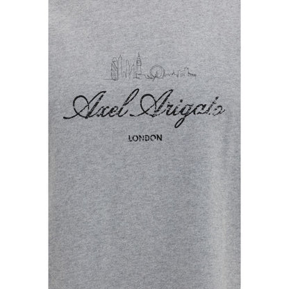T-Shirt by Axel Arigato for men in organic cotton gray features a plush silhouette, showcasing a sophisticated and for a truly plush finish.