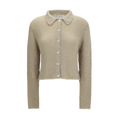 Sweater by Our Legacy for women in polyamide merino & alpaca wool beige features an tactile silhouette, showcasing a sophisticated and tactile for a refined finish.